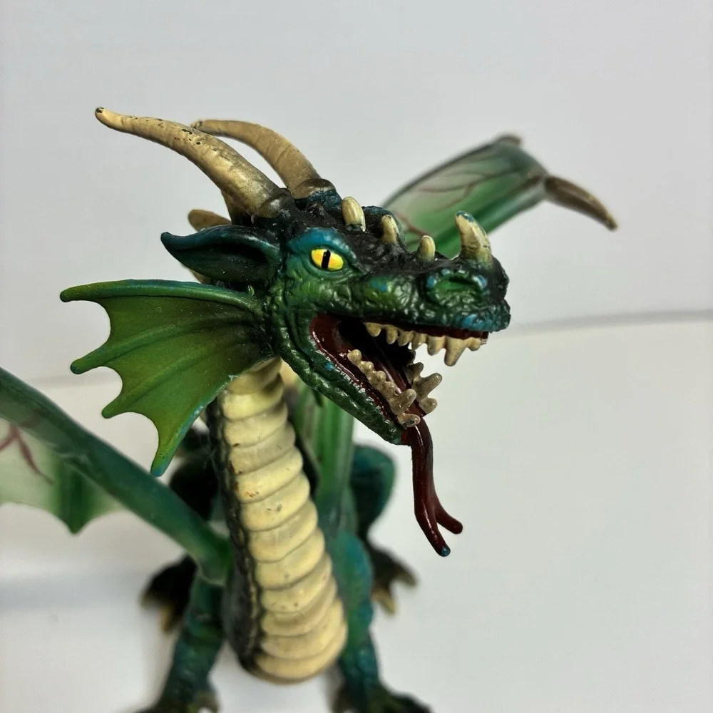2003 Mythical Green Dragon Figure by Schleich World of Knights 5.5